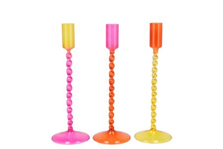 <h4>Jules Dutch Orange Mix Candle Holder Ass 9x20cm</h4>