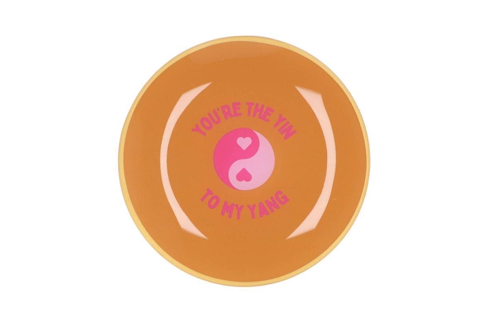 <h4>Plate Round Yin Yang 18x18x2cm</h4>