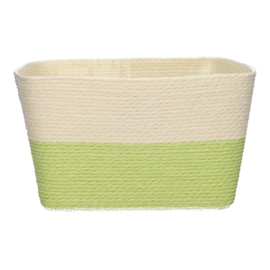 DF06-720225800 - Basket Riley1 Duo 18.5x18.5x10 cream/lime