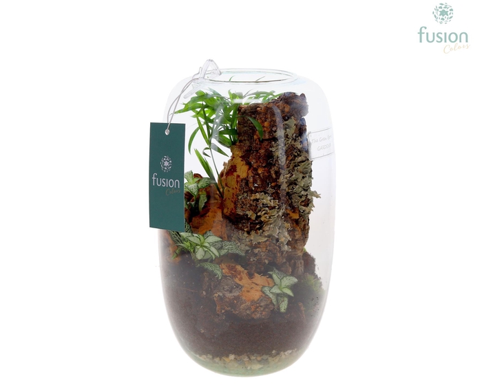 <h4>Green Bottle Isabella Medium met arrangement</h4>