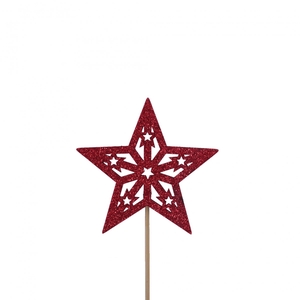 Christmas sticks 25cm Star 7.5cm