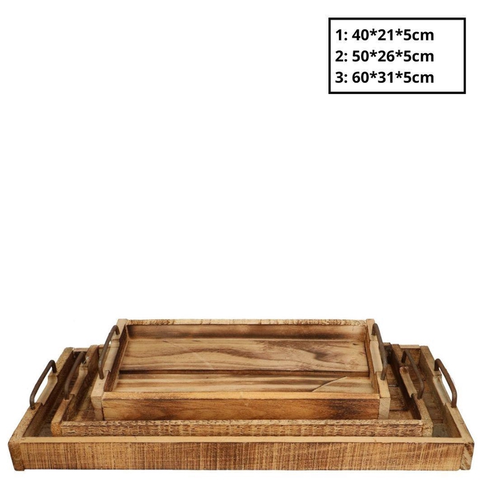 <h4>Hout Tray Sturdy S/3 60*31*5cm</h4>