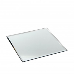 Glas Bord spiegel vierkant d20cm