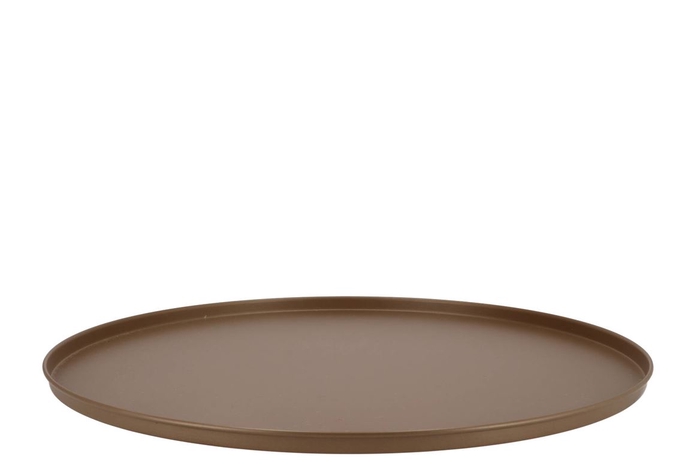 <h4>Coaster Matt Gold Tray Metal 56x56x2cm</h4>