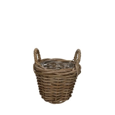 Baskets rattan Pot+handle d20*16cm