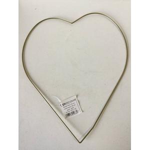 METAL RING HEART SINGLE 035CM GOLD