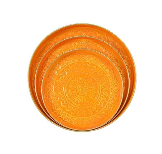 <h4>PLATE LOTUS MANDALA S3 H3D40 ORANGE</h4>