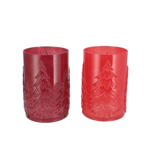 Ruby Jolly Red T-light Forrest Ass 16x22cm