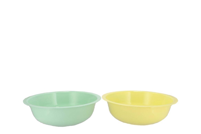 <h4>Zinc Basic Pastel Green/yellow Bowl 36x11cm Nm</h4>