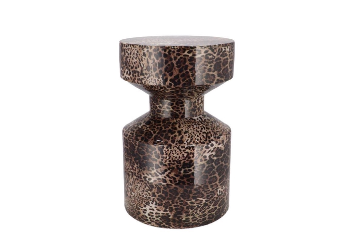 Sephora Wild Leopard Stool / Side Table 30x30x38cm