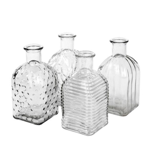 Vaas Bamako structuur glas D6.5xH13cm tr. ass 4