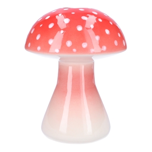 DF00-665481400 - Vase Champignon1 d4/16xh20.5 red