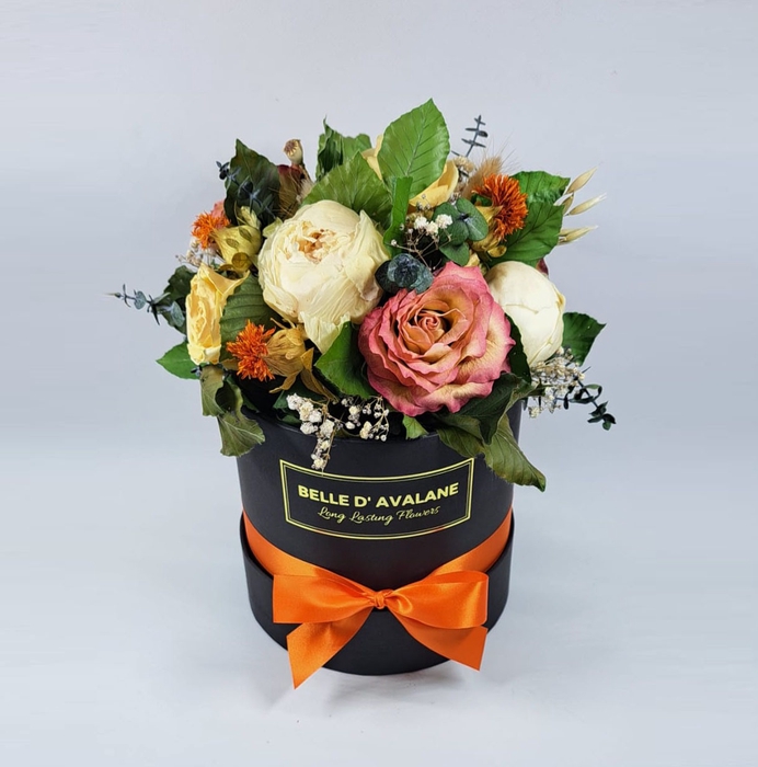 Box rond 15cm zwart- mix freeze