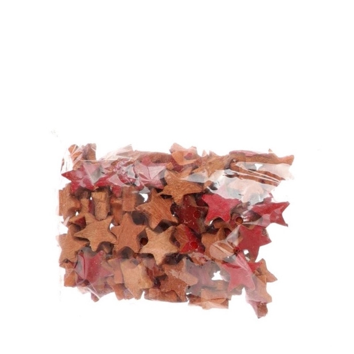 Kerst Deco ster coco d04.5cm x100
