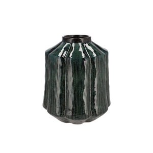 Kiran Majestic Dark Green Vase 26x26x31cm Nm