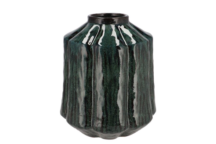 Kiran Majestic Dark Green Vase 26x26x31cm