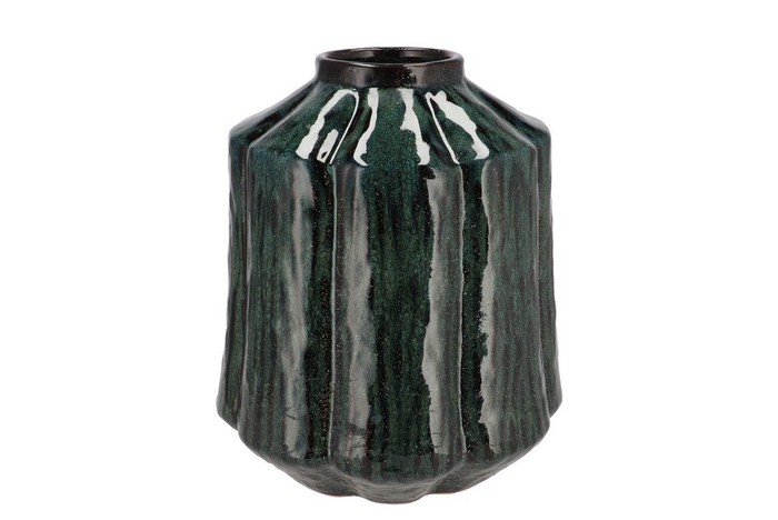 Kiran Majestic Dark Green Vase 26x26x31cm Nm