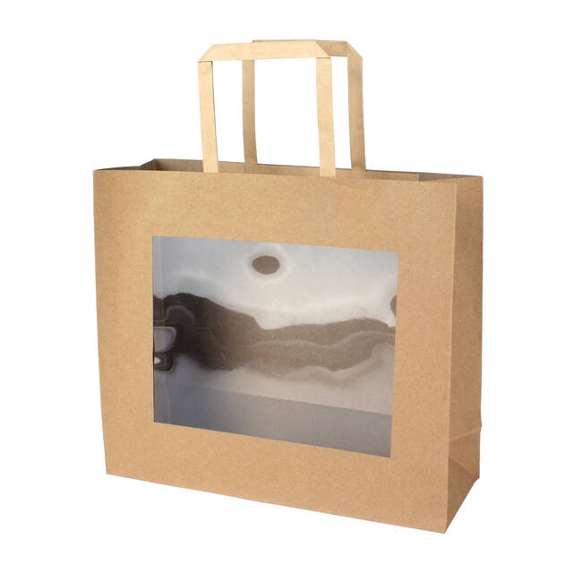 <h4>Bag kraft+window 29x10x25cm brown 20/bag</h4>