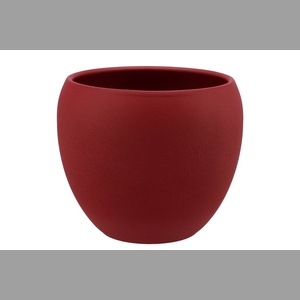 Vinci Red Velvet Flower Pot 22x19cm