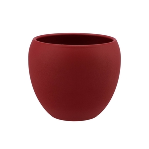 Vinci Red Velvet Flower Pot 22x19cm