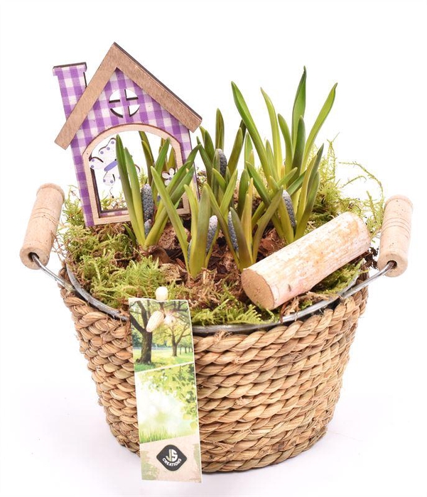 <h4>Touw met zink schaal 15cm</h4>