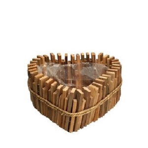 Allerheiligen Planter touw hart d23*12cm