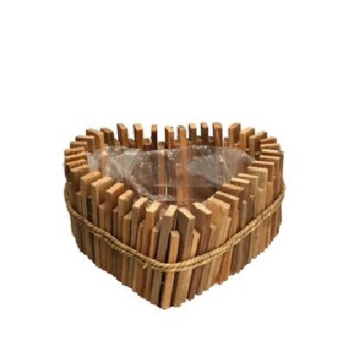 <h4>Allerheiligen Planter touw hart d23*12cm</h4>