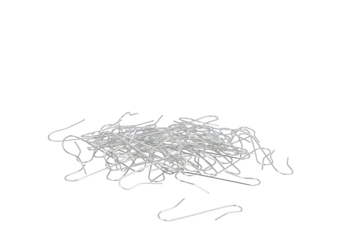 Floristry Xmass Tree Hooks Silver P/60