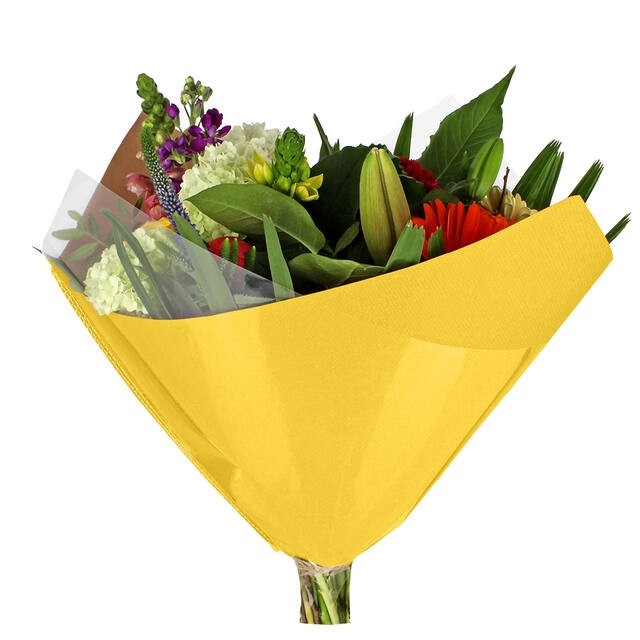 <h4>Hoes 35x35cm Oblique OPP35/80gr bruin kraft geel 250/doos</h4>