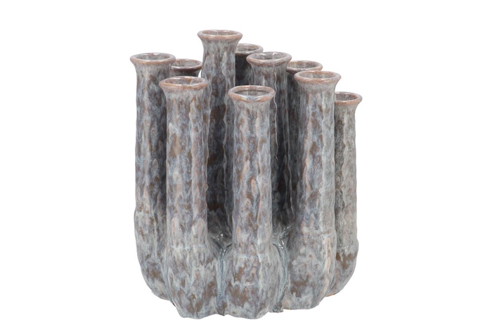 <h4>Inga Jahra Grey Vase Tube Active Glaze 26x17x29cm Nm</h4>