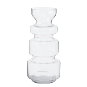 Vase Brooke, H 36 cm, Clear glass, Shiny, Single-colour glass clear clear, 4020607857049, 2009618