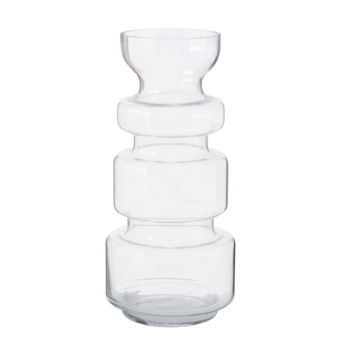 <h4>Vase Brooke, H 36 cm, Clear glass, Shiny, Single-colour glass clear clear, 4020607857049, 2009618</h4>