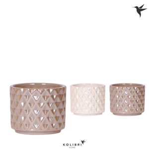 Kolibri Home Diamond Pearl pot sand/travertine mix