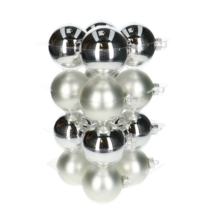 <h4>Kerstbal Bal  80mm combi x16</h4>