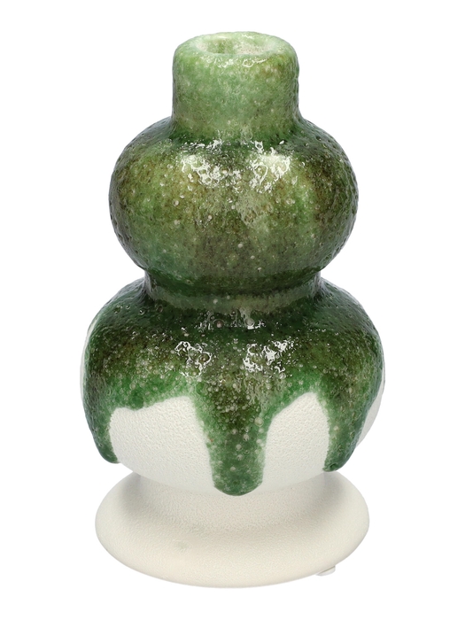 <h4>DF03-741310700 - Candle holder Esencia3 d3.5/9.5xh16 green/white</h4>