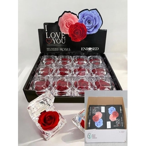 Écrin diamant rose éternelle rouge