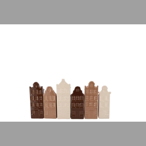 A'dam Houses Canal Natural Brown Mix Vase Ass 5x4x14cm Nm