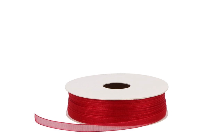 Ribbon Organza 21 Warm Red 50mx7mm