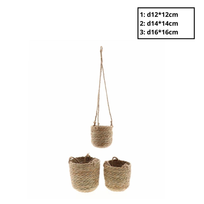 Manden sets Nora hangpot S/3 d16*16cm