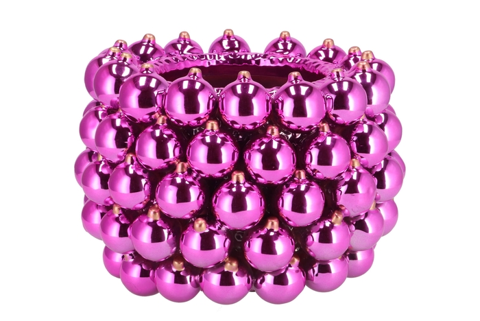 Christmasball Fuchsia Pot 29x29x20cm Nm