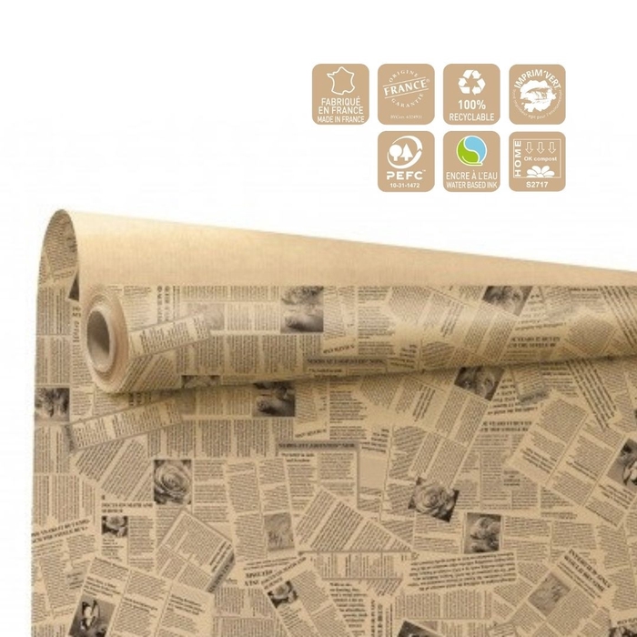 <h4>Papier Rol 80cm 40m News</h4>