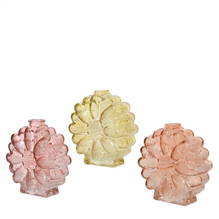 <h4>Glas Vaas Flower d14*16cm</h4>