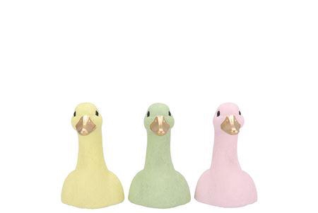 <h4>Easter Duck Head Dreamy Pastel Mix Ass 9x10x14cm N</h4>