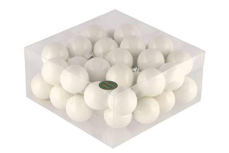 <h4>Glass Ball Shiny White 40mm P/36</h4>