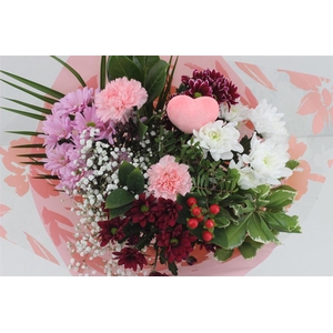 Boeket 15 Tak Roze Valentijn