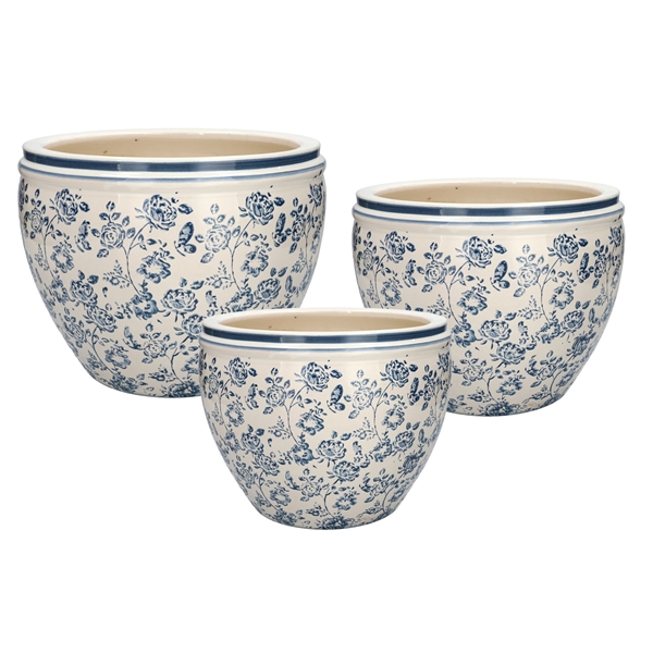 <h4>Set\\3 Pot Portia d41\\42xh32.5 light blue</h4>