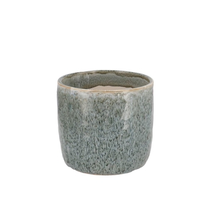 Iron Stone Blue Glazed Pot 9x8cm