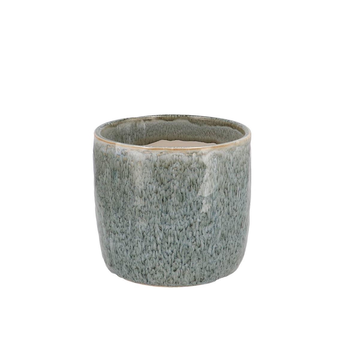 <h4>Iron Stone Blue Glazed Pot 9x8cm</h4>