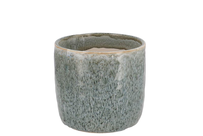 <h4>Iron Stone Blue Glazed Pot 9x8cm</h4>