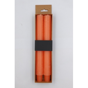 DF11-731278600 - Set/2 Dinner candle Lucian d3xh25 rustic salmon